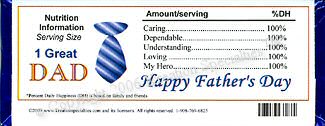 Father's Day Candy Bar Favor- 5 Back