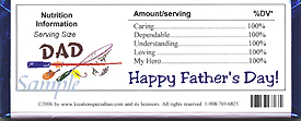 Father's Day Afro American  Wrapper - 11 back